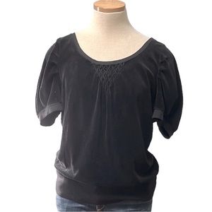 Juicy Couture Velvet Top, Black, Large